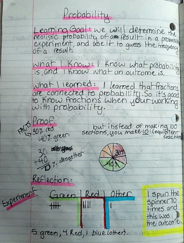 Math Journal Sundays Probability RUNDE'S ROOM