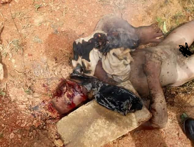 Graphic photos: Young military officer 'mistaken' for armed robber lynched and burnt to death by mob in Ghana
