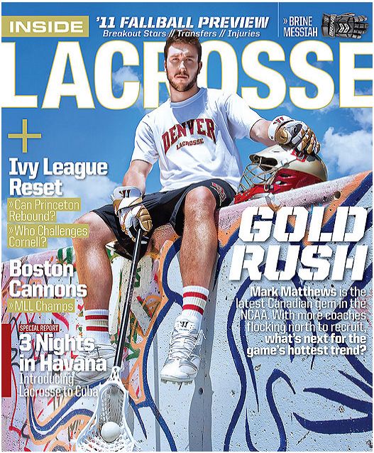 LetsGoDU Mark Matthews On Cover Of Inside Lacrosse