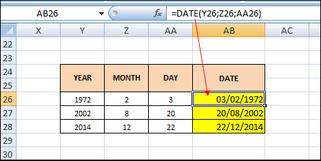 Penggunaan Fungsi Day, Month, Year Dan Date Disertai Rujukan Dan Soal
