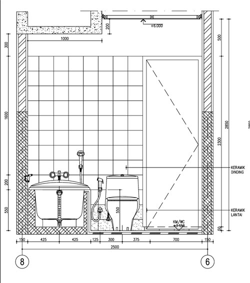 Detail Kamar Mandi atau WC Jurnal Arsitektur