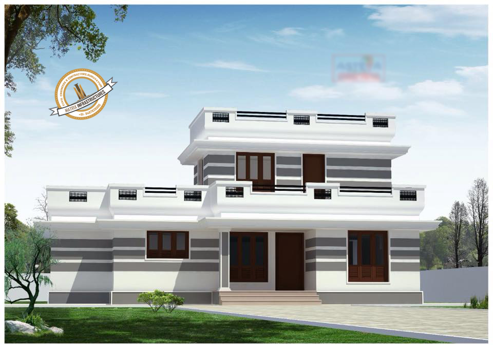Low Cost Budget 1600 Sq Ft 4 Bedroom House Plan Two Floor