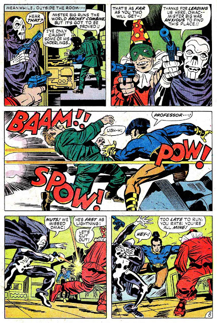 Omac v1 #2 dc bronze age comic book page art by Jack Kirby Omac v1 #2 dc bronze age comic book page art by Jack Kirby