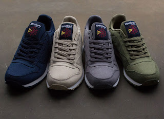 khaki reebok trainers