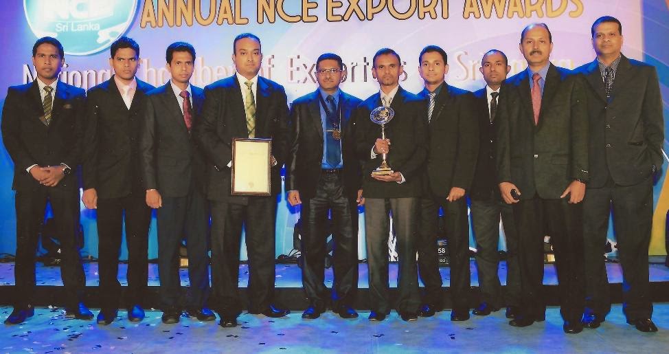 CIC Agri Produce collecting the acclaimed Gold award in the Agri Culture Value Added Small Category at the 22nd National Chamber of Exporters Awards