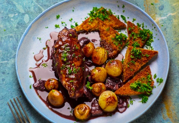 Elizabeth David’s coq au vin de Bourgogne ~ Delicious Cooking Recipes