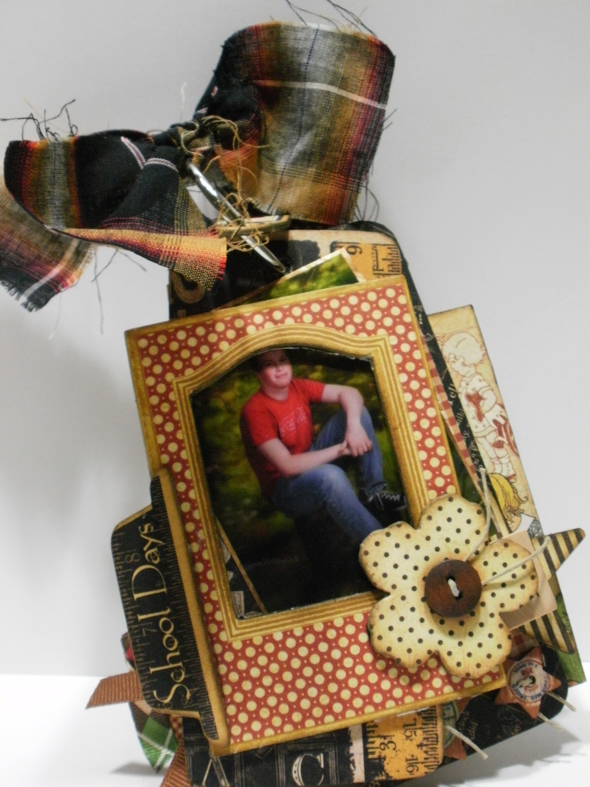 Creative Paint & Paper School Days Chipboard Tag Scrapbook Album