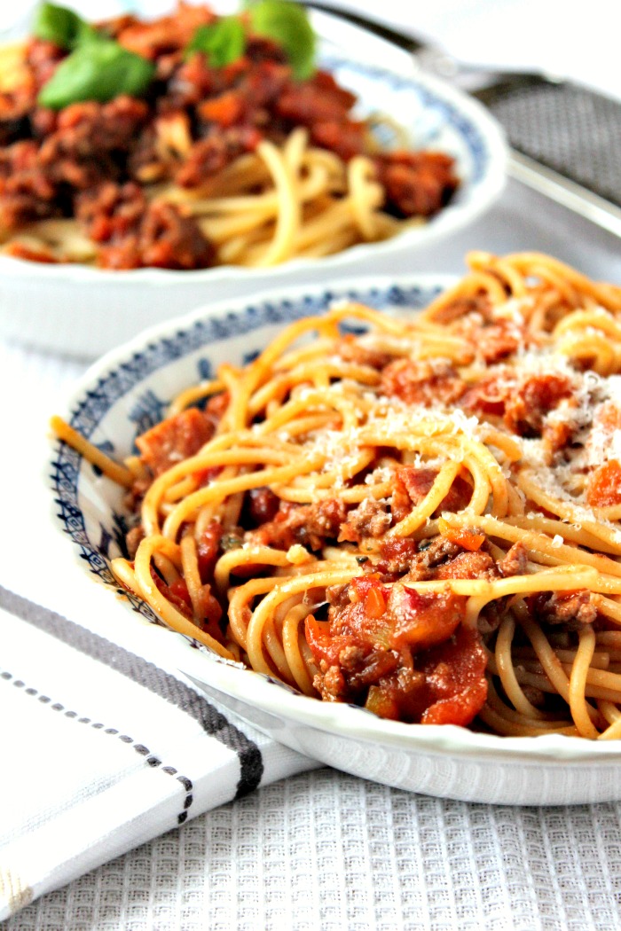 Jam and Clotted Cream Family Favourite Spaghetti Bolognese