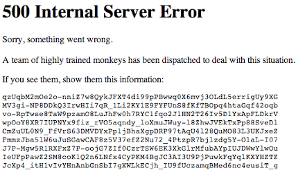 Mir war langweilig und da habe ich anscheinend YouTube abgeschaltet | 500 Internal Server Error 