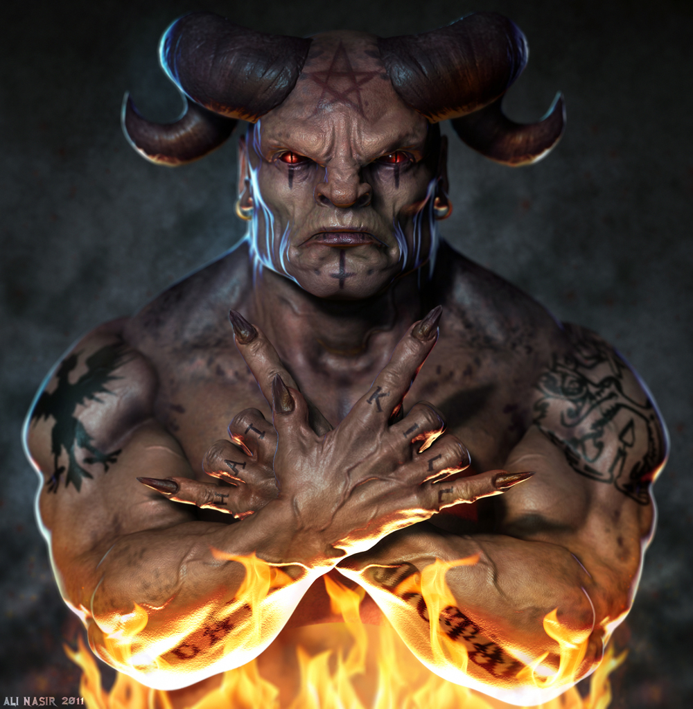 белиал. какой демон самый сильный. гигантский демон. левиафан демон ада. монстр в огне.