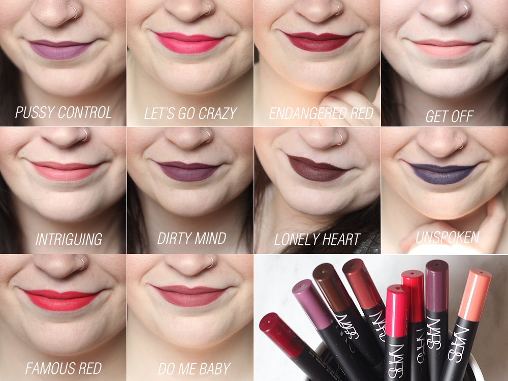 NARS Velvet Matte Lip Pencil Extensions for 2017, Swatches + Review, XO