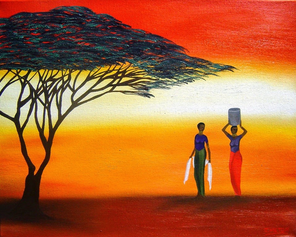 pinturas-africanas-minimalistas-al-oleo