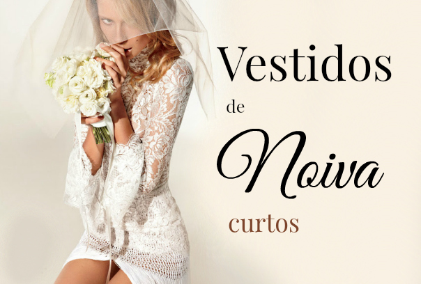 vestidos de noiva curto