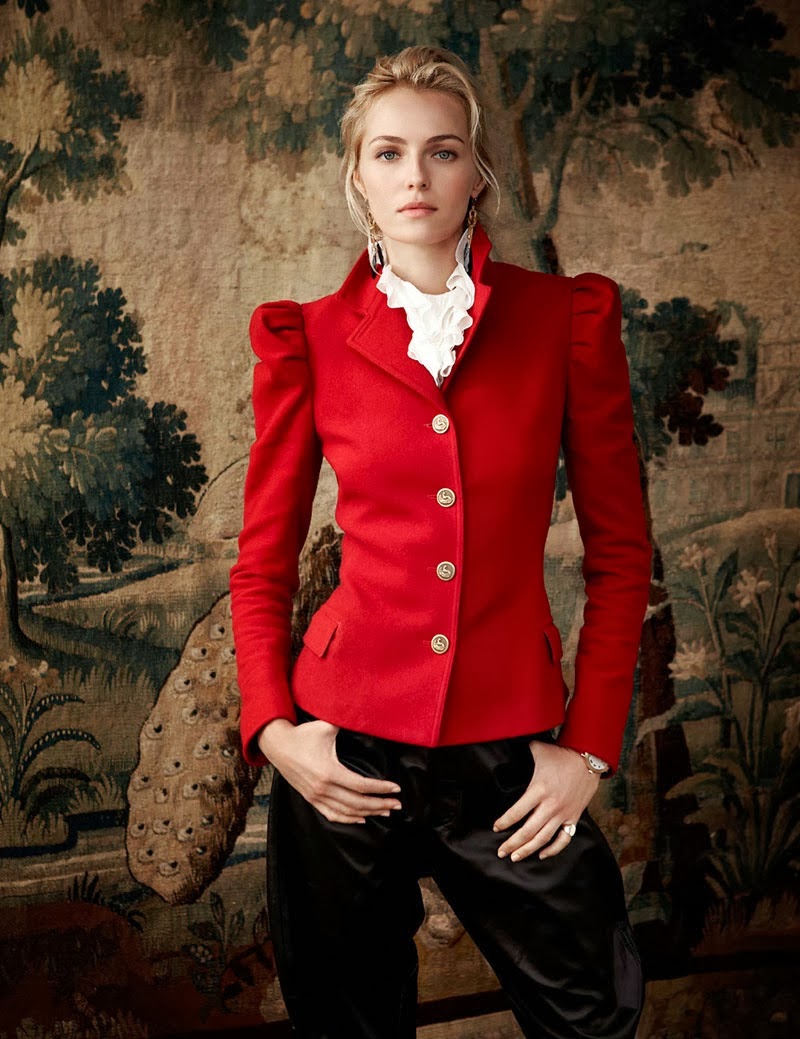 Valentina Zelyaeva Magazine Photoshoot For Ralph Lauren Holiday 2013