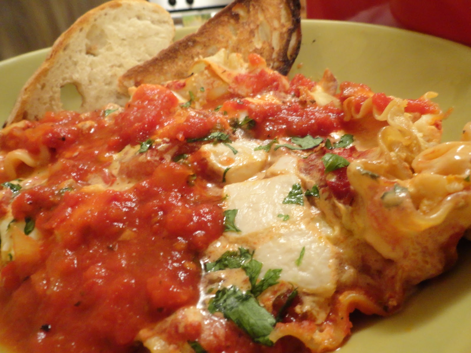 Super Decadent Lasagna with Spinach Tofu Ricotta and Mom’s Marinara ...