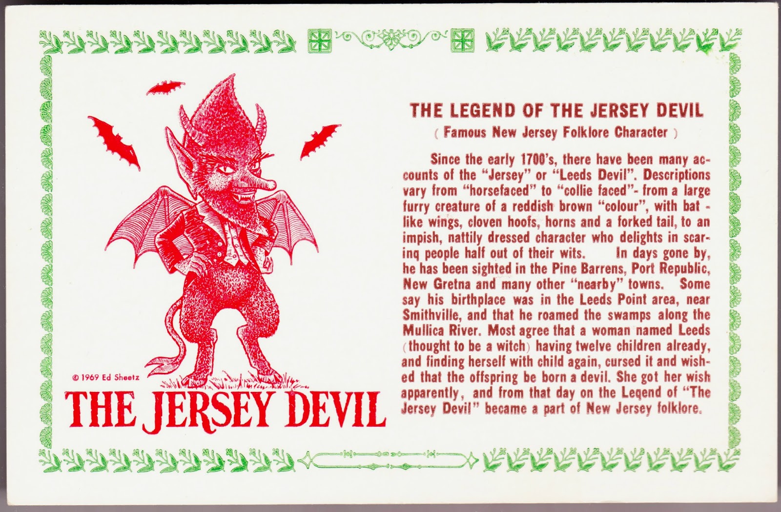 Minimalist NJ Devil Note Card Set CLEARANCE – S. Preston Art + Designs