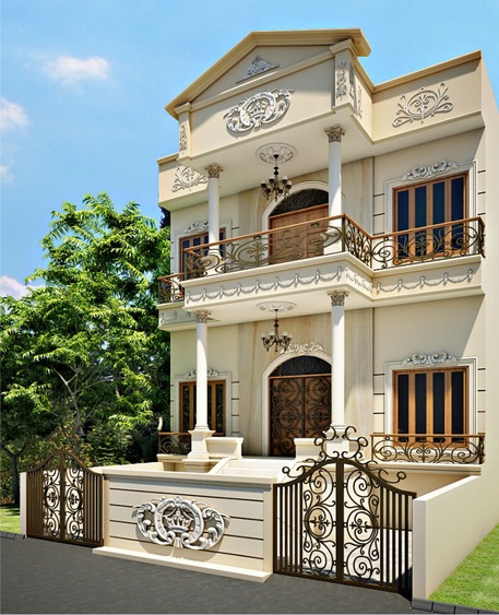 Gambar desain rumah eropa mewah klasik Gambar desain rumah eropa mewah klasik