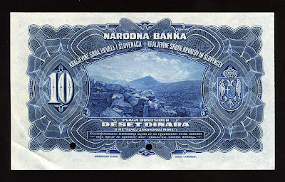 Yugoslav dinar banknote