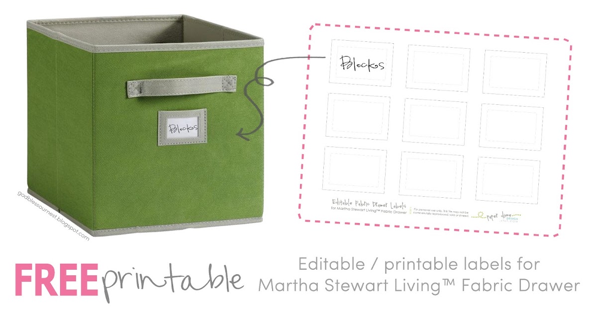 God bless our nest: Free Printable: Fabric Drawer Labels