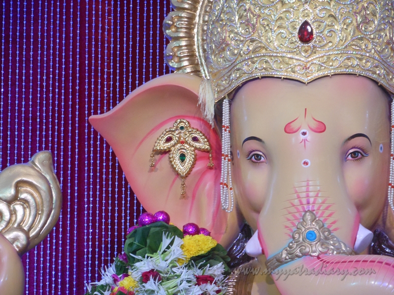 Beautiful Ganesha at Andhericha Raja Ganesha pandal, Mumbai