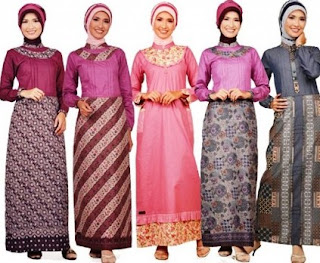 Long dress batik untuk remaja wanita muslim Long dress batik untuk remaja wanita muslim