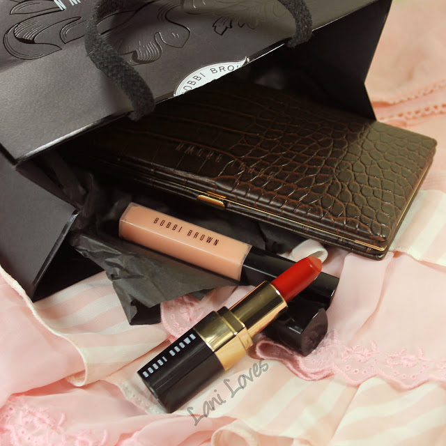 Bobbi Brown Red Lipstick, Almost Pink Lip Gloss Swatches & Review
