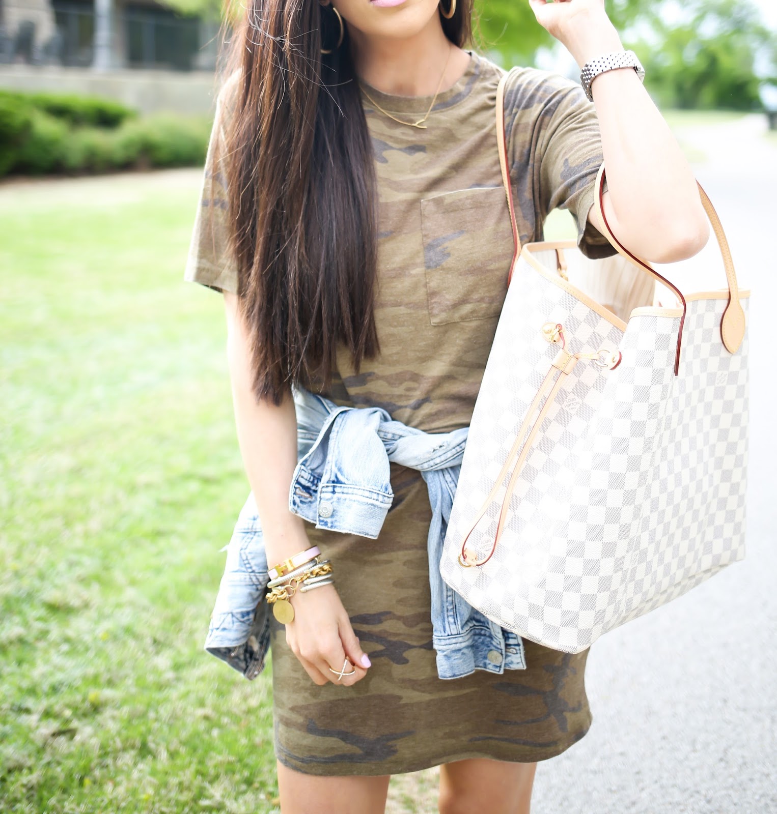 Casual Outfit: Camo T-Shirt Dress, The Sweetest Thing