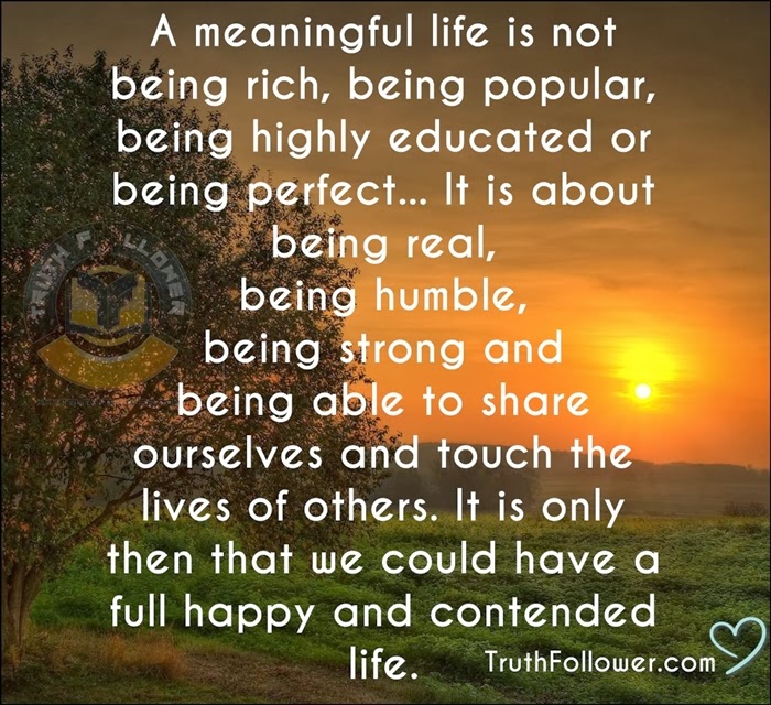 Truth Follower: Quotes About Meaningful Life