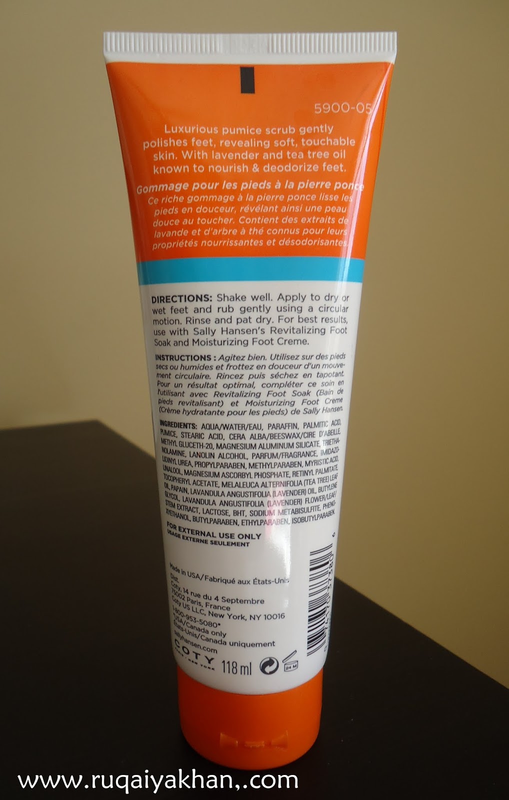 Ruqaiya Khan Sally Hansen's Pumice Foot Polish Review