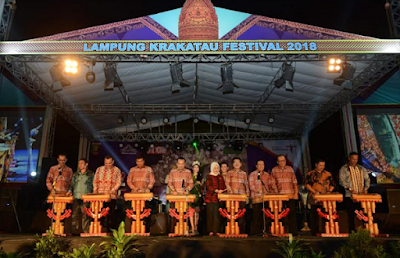 Gubernur Lampung M.Ridho Ficardo Buka Gelaran Lampung Krakatau Festival 2018