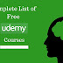 Huge List of Free Udemy Courses