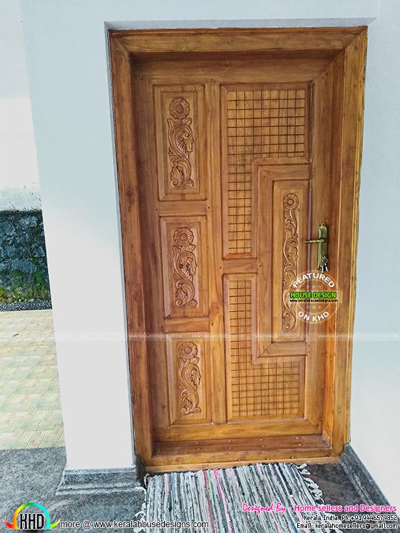 Front door design Kerala style Front door design Kerala style