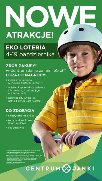 EKO loteria w Centrum Janki Promocje i wyprzedaże