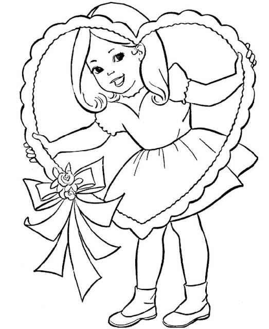 раскраска любовь день святого валентина