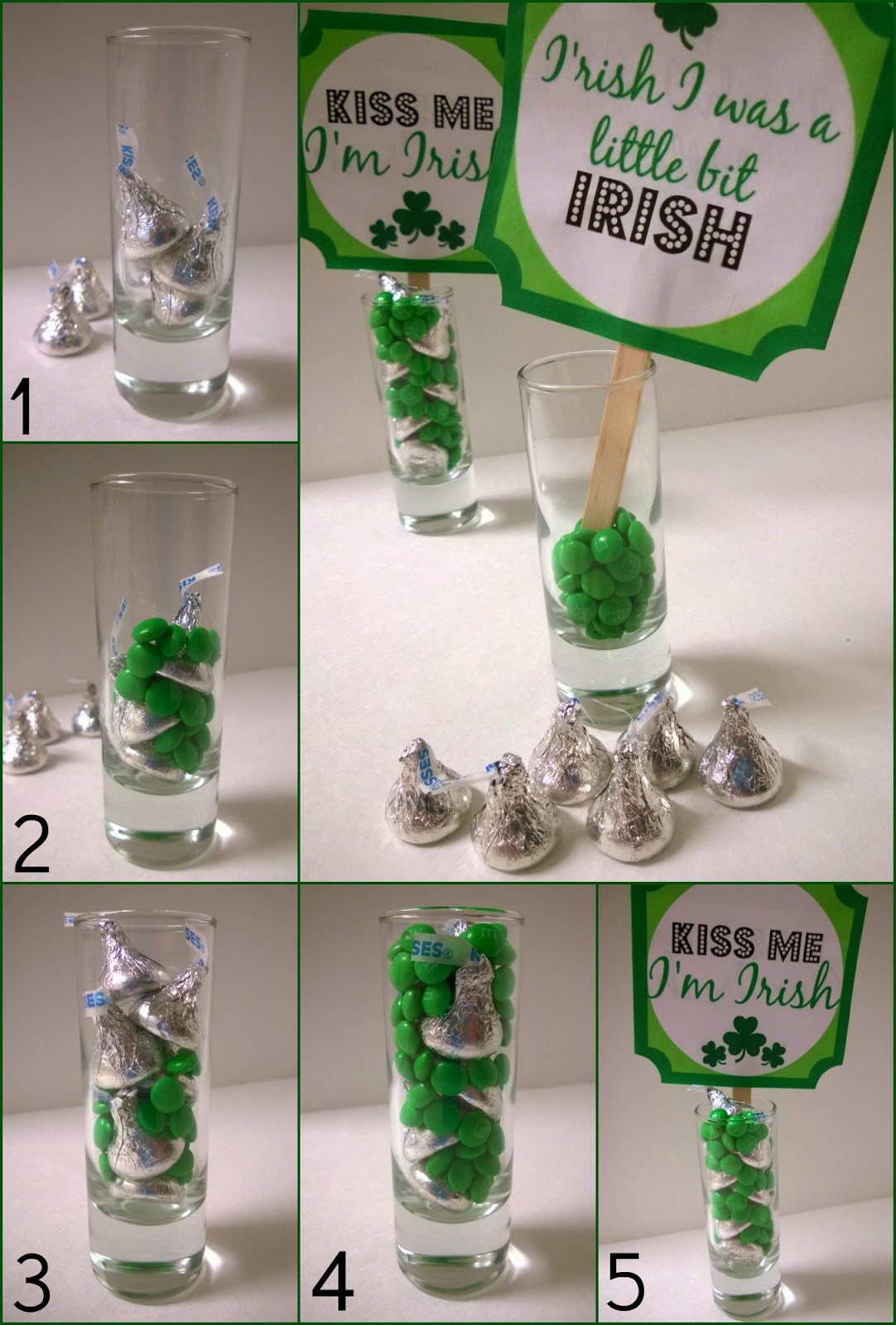 Creative Mama, Messy House: St. Patrick's Day Kiss Party Favors