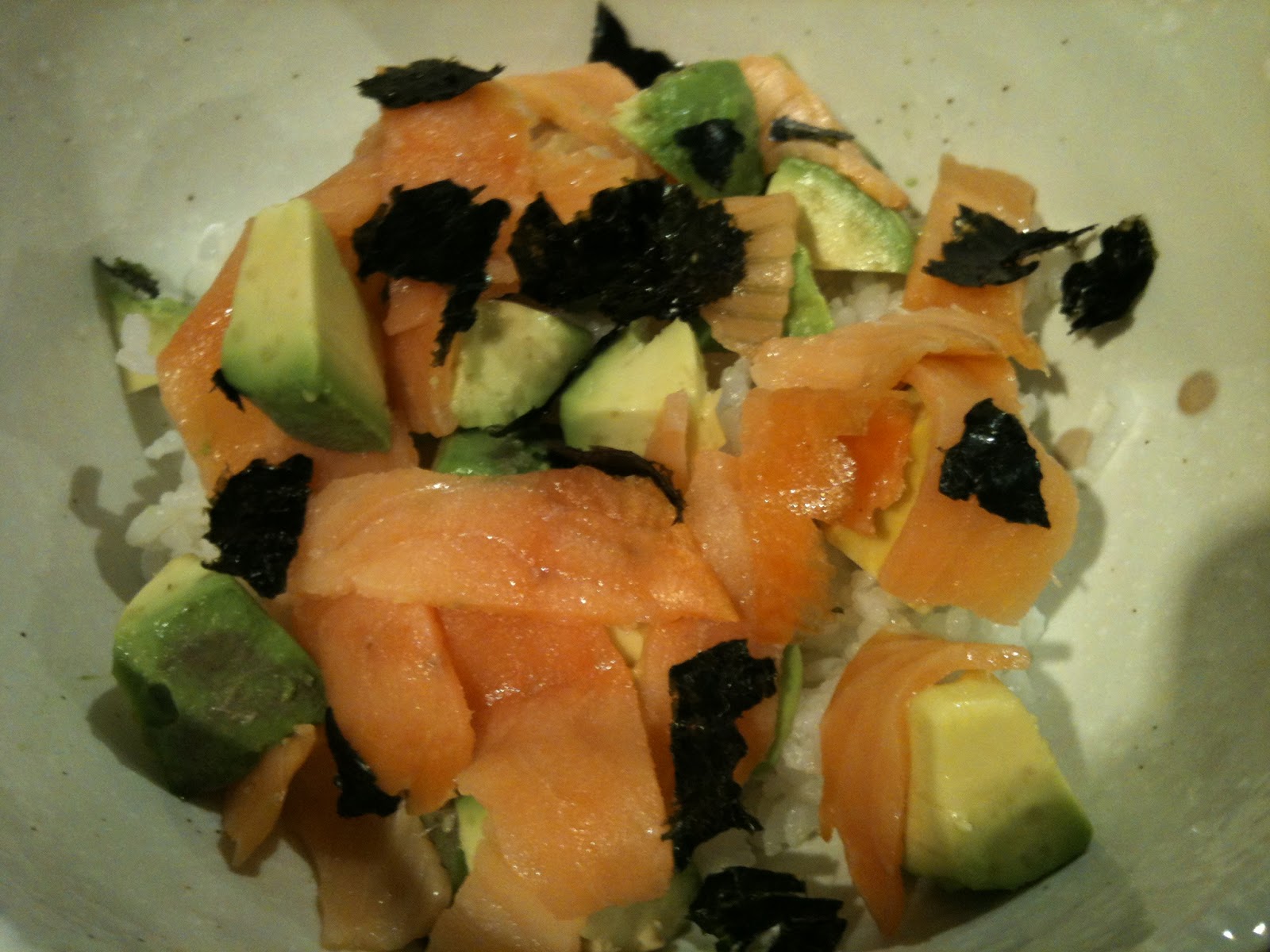 Samurai Kitchen Salmon Avocado Don Salmon and Avocado on Rice