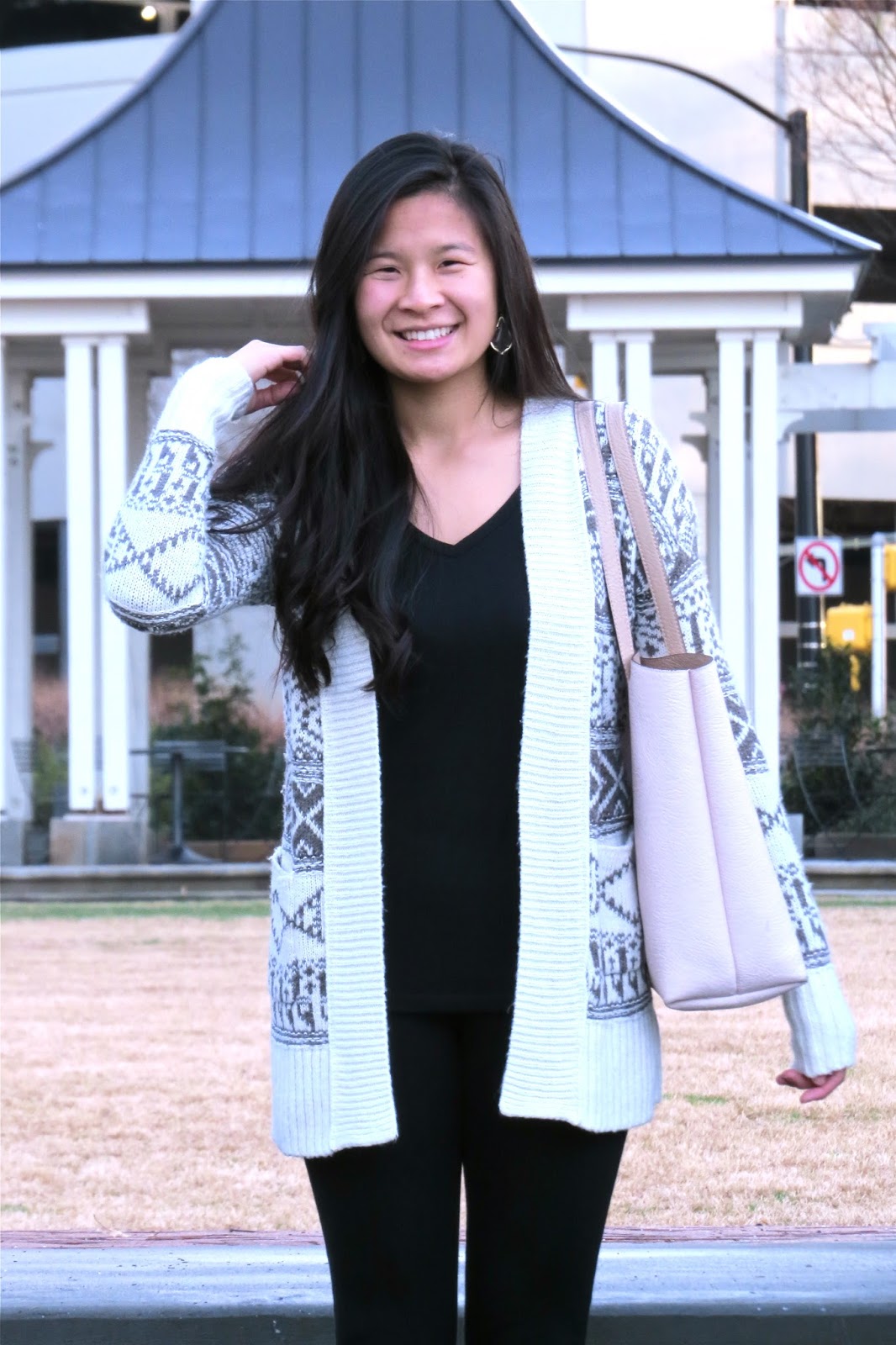 Styling_a_patterned_cardigan