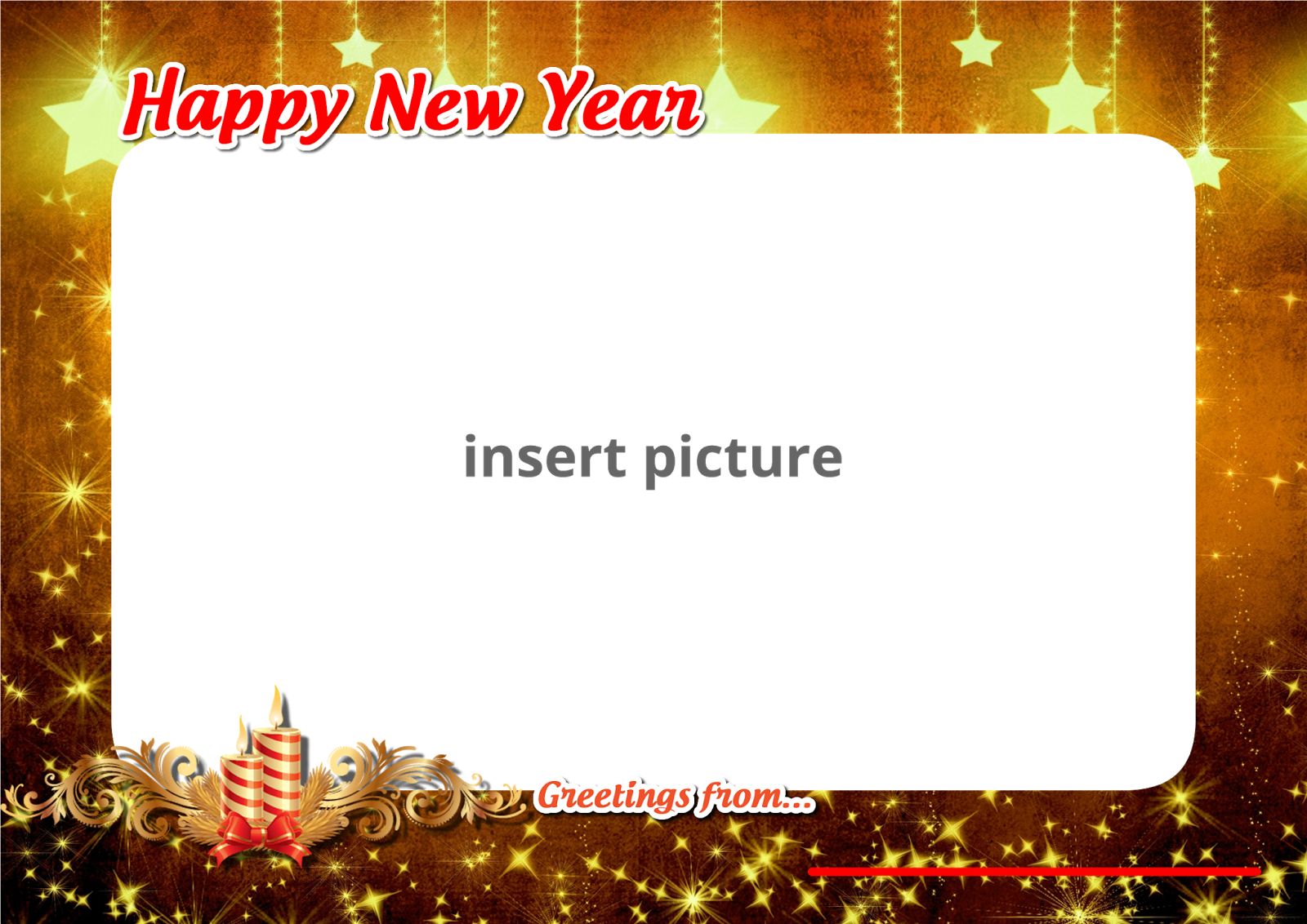 HAPPY NEW YEAR PNG Frame Printable PNG Frames Cartoon Character PNG