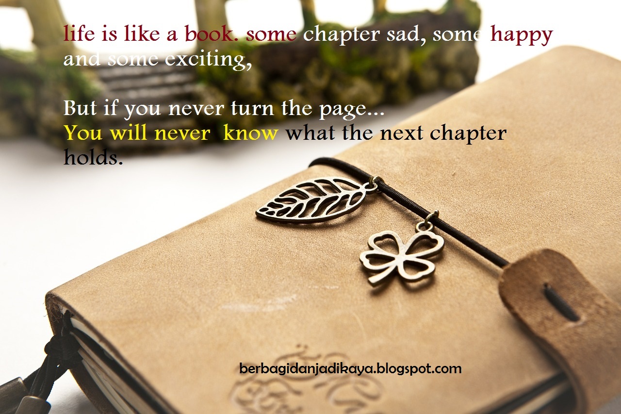 Quote Hari Ini : Hidup Itu Seperti Buku