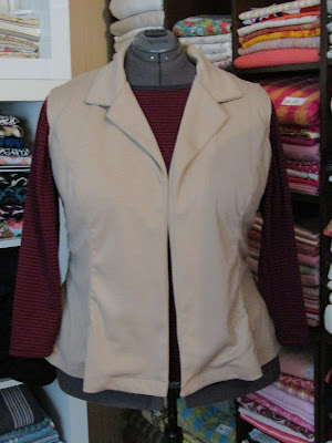 New Look 6461 Knit Vest www.sewplus.blogspot.com