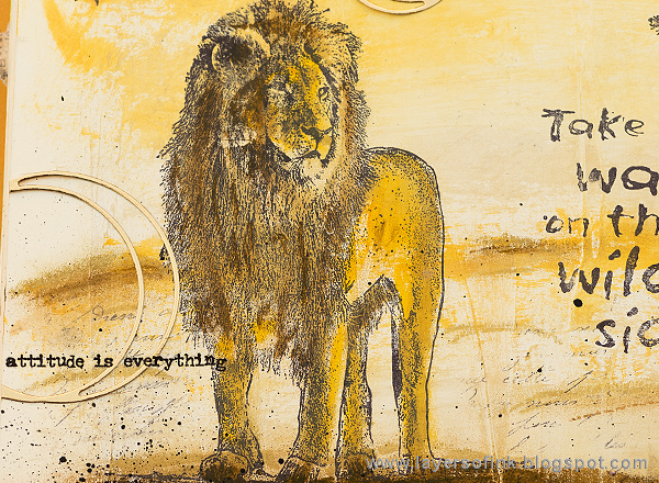 Layers of ink - Walk on the Wild Side Journal Tutorial by Anna-Karin Layers of ink - Walk on the Wild Side Journal Tutorial by Anna-Karin with Wild Africa stamps by Darkroom Door.