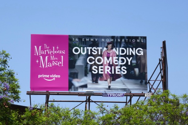 The Marvelous Mrs. Maisel Outstanding Comedy Series Emmy billboard Mrs Maisel Outstanding Comedy Series Emmy billboard