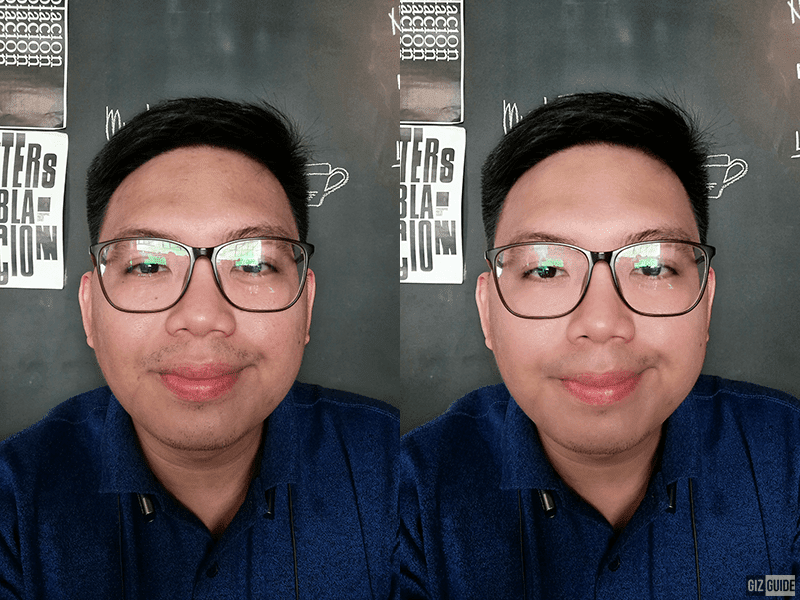 Normal vs with face beauty level 3 Normal vs with face beauty level 3