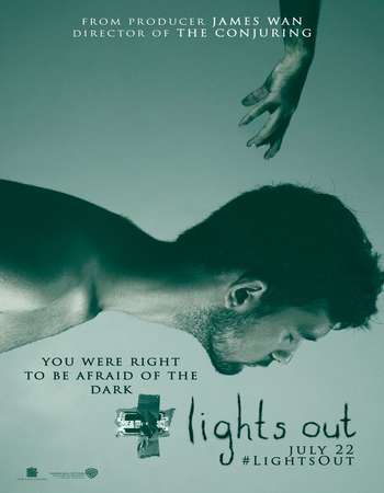 Poster Of Lights Out 2016 Dual Audio 100MB HDCAM HEVC Mobile Free Download Watch Online Worldfree4u