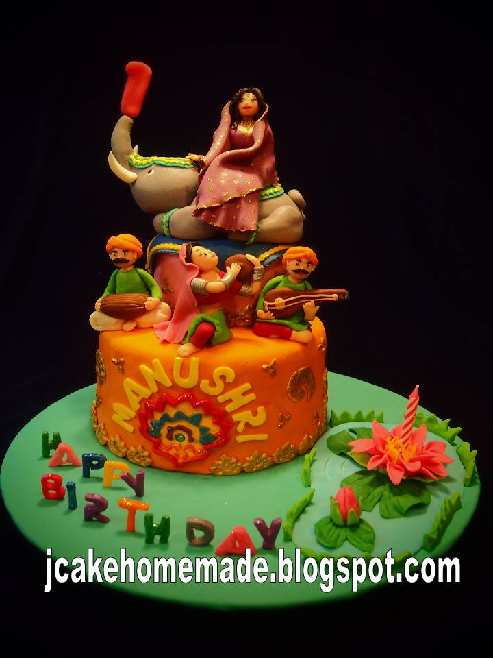 Jcakehomemade Indian Princess birthday cake