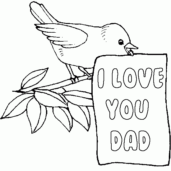 i love my daddy because coloring pages - photo #30