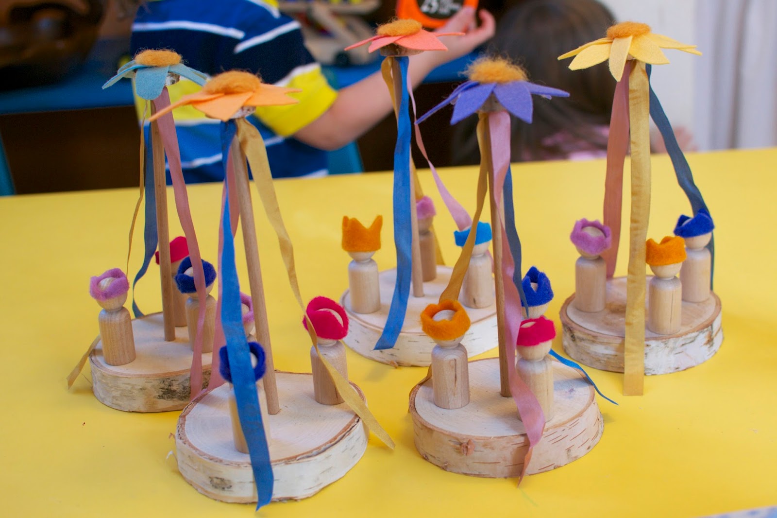 Sweet Baby Rainbow: Wooden, Silk, and Felt Maypole Sets