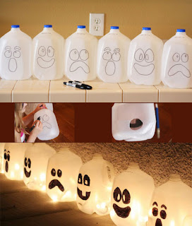 milk jug luminaries