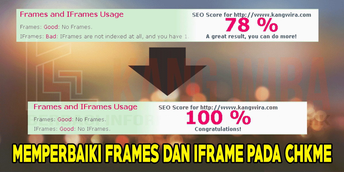 Memperbaiki Frames dan Iframe pada CHKME Memperbaiki Frames dan Iframe pada CHKME