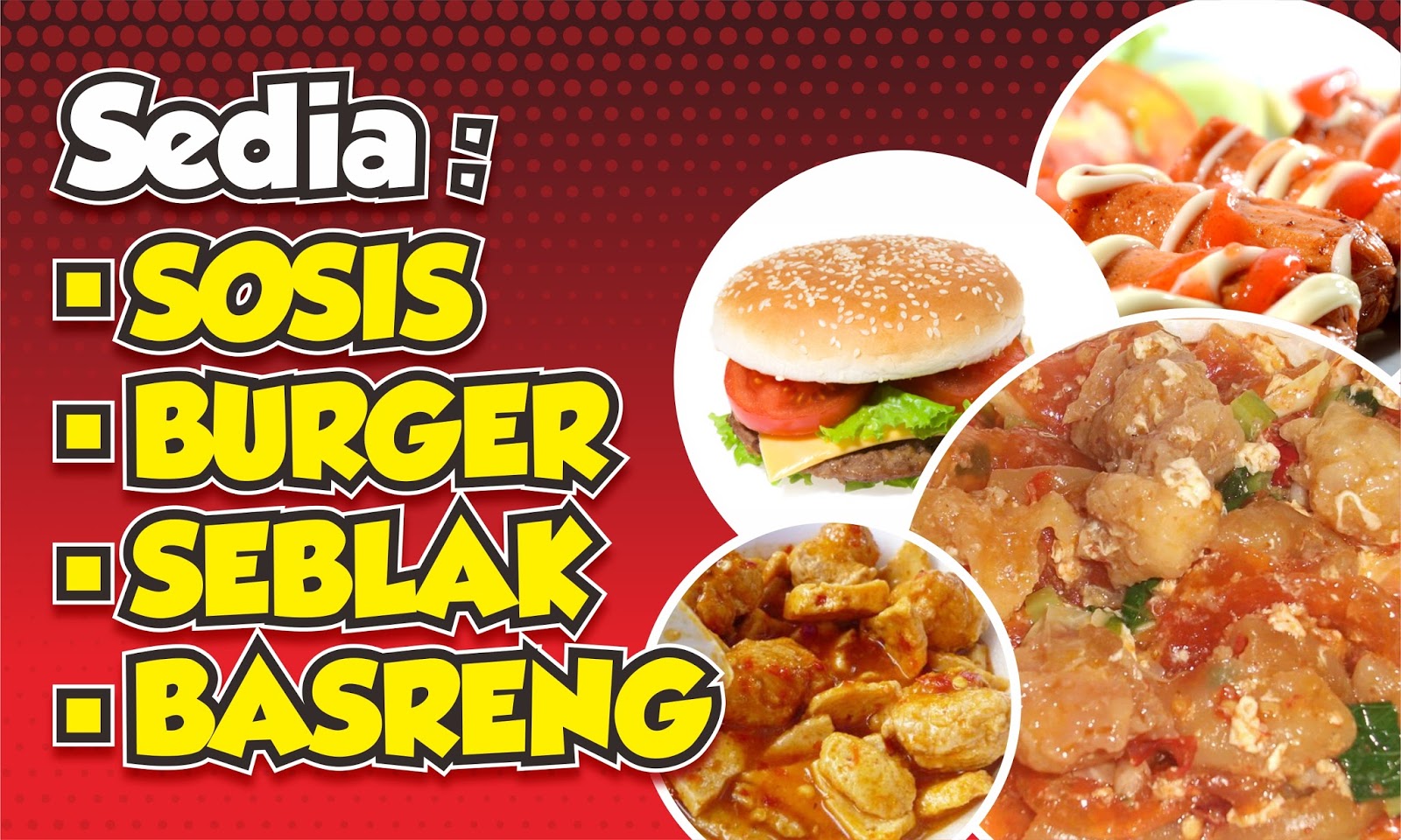 Contoh Gambar Spanduk Burger gambar contoh banners